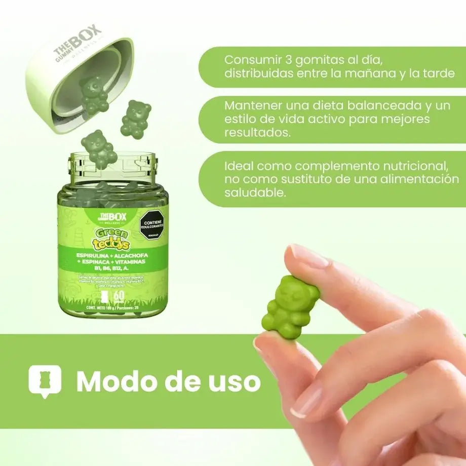 Batido verde en gomitas para niños 🥬 - SUB
